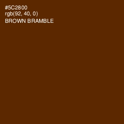#5C2800 - Brown Bramble Color Image